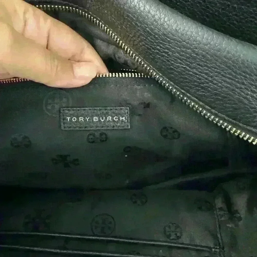 Tory Burch Leather Marion Triple Zip Satchel